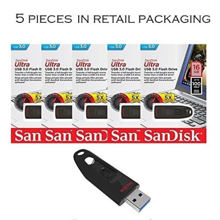 SanDisk Ultra 16GB USB 3.0 USB stick Sort